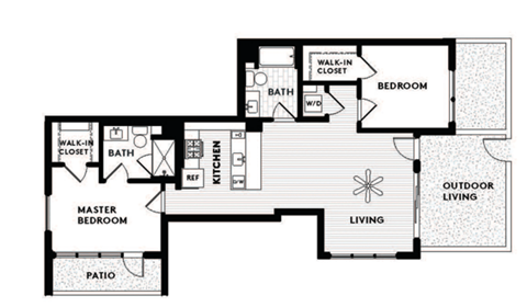Vinz on Fairfax Apartments in Los Angeles, California C14 Floor Plan